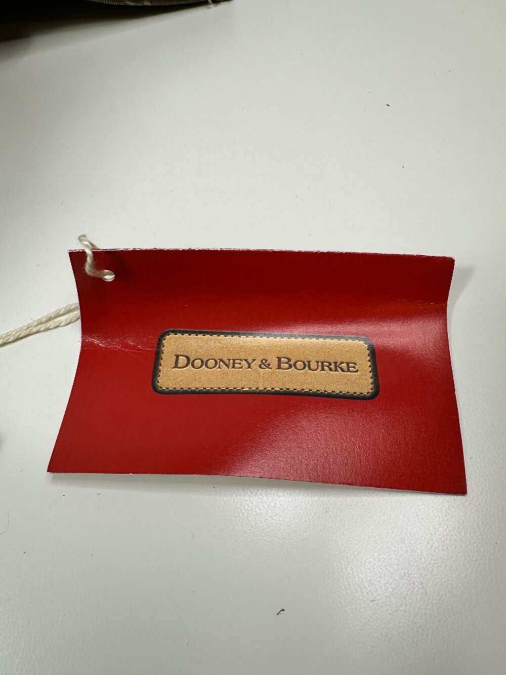 New Dooney & Bourke Vintage Tote Bag Monogram Canvas Leather Double Handle Purse - Picture 15 of 16